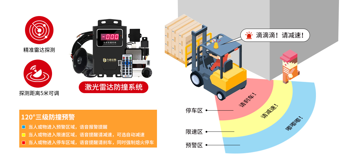 叉車防撞有效解決方案，叉車防撞系統(tǒng)簡單實現(xiàn)